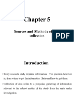 Sources and Methods of Data Collection