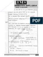 Ias Mathematics (Opt.) - 2014: Paper - Ii: Solutions