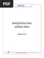 Rotating Reference Frames and Relative Motion: MEAM 211