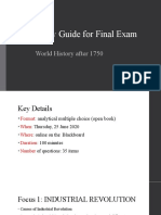 Final Exam Study Guide - World History