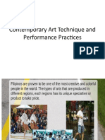 Contemporary Art Technique and Performance Practices