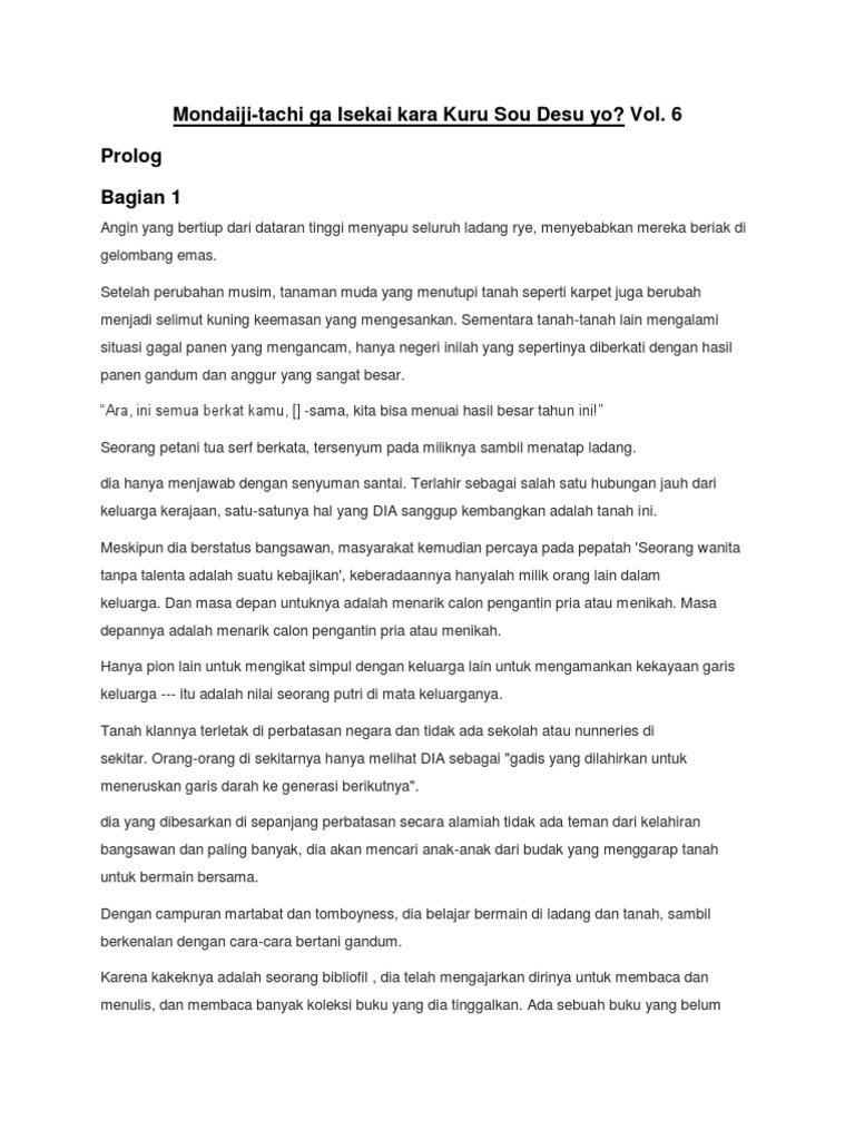 Mondaiji Tachi Ga Isekai Kara Kuru Sou Desu Yo Vol 06 Pdf