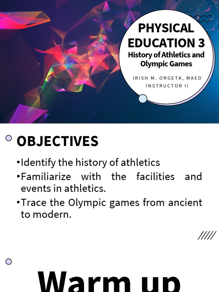 Physical Education 3 PDF | PDF | Track And Field | Olympic Games
