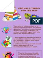 Critical Literacy and The Arts
