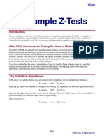 One-Sample Z-Tests: Other PASS Procedures For Testing One Mean or Median