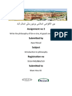 Aqsa Philosophy Assigment