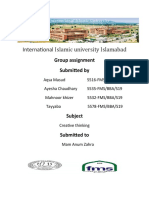 International Islamic University Islamabad: Group Assignment Submitted by