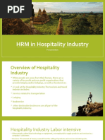 HRM in Hospitality Industry