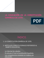 Constitución educación España