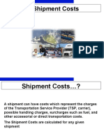 Calculate SD Shipment Costs