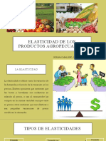 Elasticidad de Los Productos AGROPECUARIOS