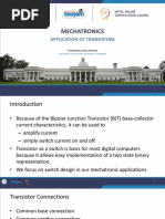 Mechatronics: Application of Transistors