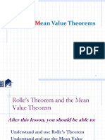 Rolles & Mean Value Theorem - M