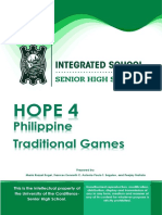 HOPE 4: Philippine Traditional Games Grade Level/Section: Grade 12 Subject Teacher