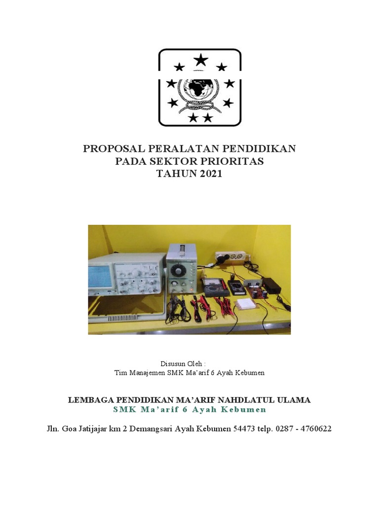 Proposal Peralatan Pendidikan Tahun 2021 Pdf