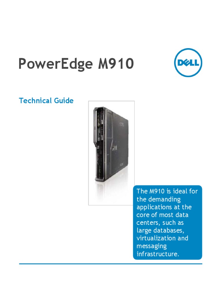 Poweredge M910: Technical Guide | PDF | Central Processing Unit | Hyper V