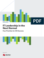 IT Leadership in The Next Normal: Four Priorities For CIO Success