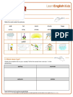 Worksheets Weather 1