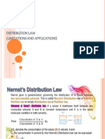 Distribution Law (Limitations and Applications)