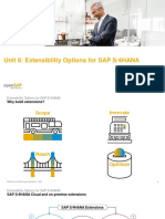Unit 6: Extensibility Options For SAP S/4HANA