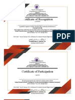 Certificate For Participants