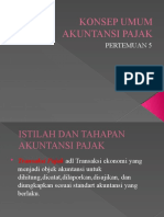 Konsep Umum Akuntansi Pajak