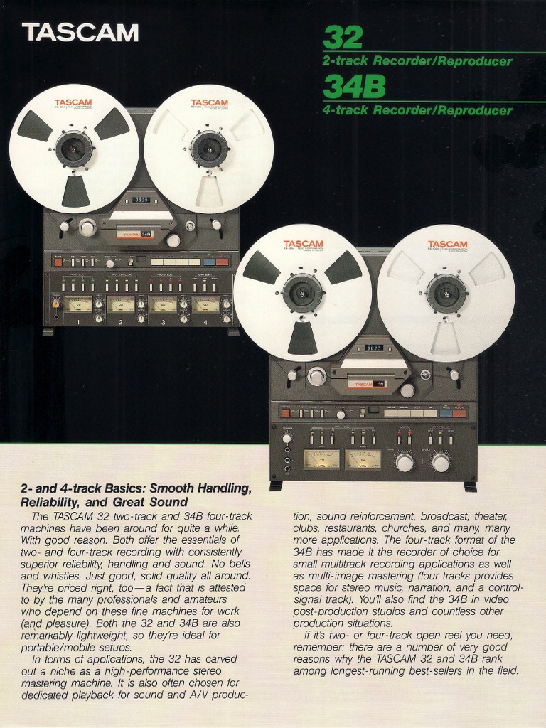 Reliable Workhorses: An Overview of the TASCAM 32 Two-Track and