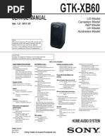 Service Manual: Home Audio System