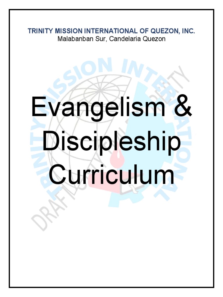 Evangelism and Discipleship Curriculum | PDF | Eternal Life ...