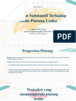 Pengujian Substantif Terhadap Saldo Piutang Usaha - Kel 1 Akt 4a Non Reg