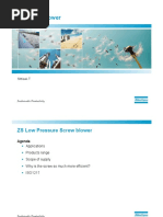 Atlas Copco ZS Blowers PDF | PDF | Efficient Energy Use | Electric Motor