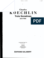 Koechlin - 3 Sonatine Op.184 (Flute Solo)