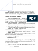 Cours de Gestion Des Entreprises 2LMD SFC Section B 2019