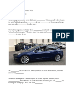 Electric Cars News Worksheet (Cloze Passage) Super Useful!