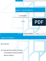 Chapter 4 - Cache Memory: Luis Tarrataca