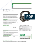 Sound Control: Protección Auditiva Pasiva Modelo HPE