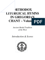 Orthodox Liturgical Hymns in Gregorian Chant