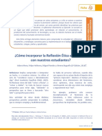 Como Incorporar La Reflexion Etica en El Dialogo Con Nuestros Estudiantes 2018