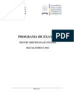 Economie programa