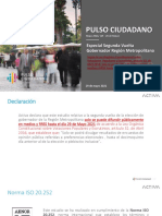 Pulso Ciudadano Gobernador RM Mayo Q2