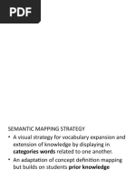 Semantic Mapping Strategy