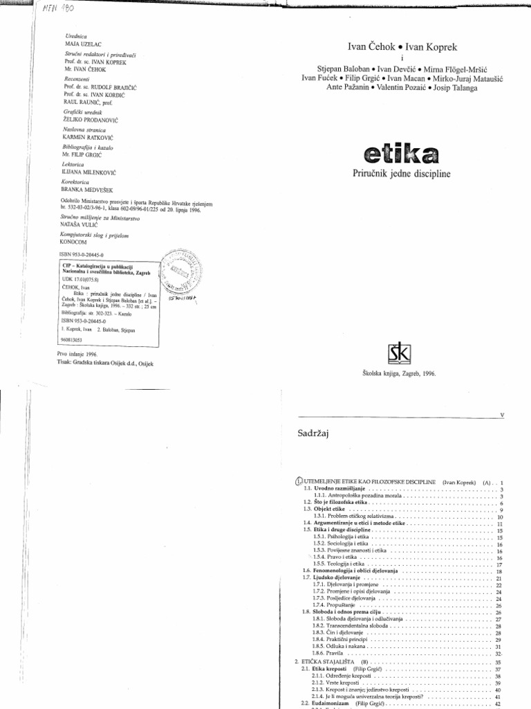 Cehok, Ivan & Koprek, Ivan - Etika | PDF