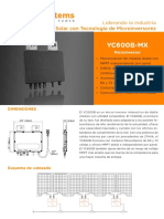 (1) APsystems YC600B MX Datasheet Spanish