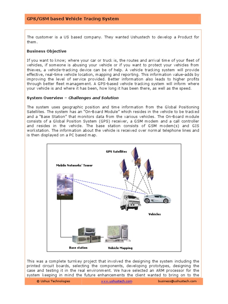 Vehicle Tracking System PDF Global Positioning System Microcontroller