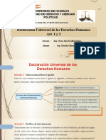 Declaracion Universal Derechos Humanos Art. 1 y 2