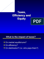Taxes, Efficiency and Equity: Analyzing the Impact and Implications of Different Tax Policies