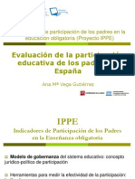 Evaluación de La Participación Educativa de Los Padres en España.