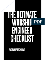 The Ultimate Worship Engineer Checklist: Worshiptech - Live