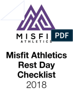 Misfit Athletics Rest Day Checklist