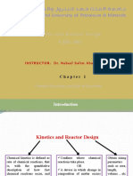 Kinetics and Reactor Design: INSTRUCTOR: Dr. Nabeel Salim Abo-Ghander